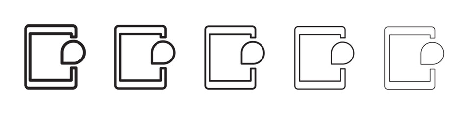 Ac display icon vector illustration isolated