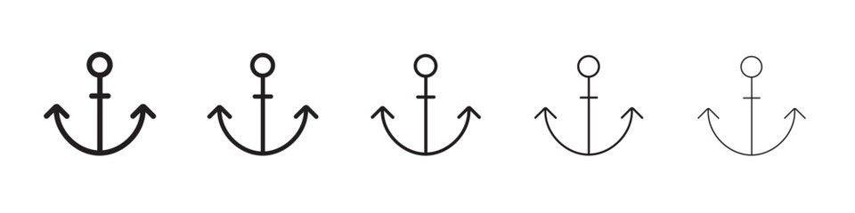 Anchor icon vector illustration isolated