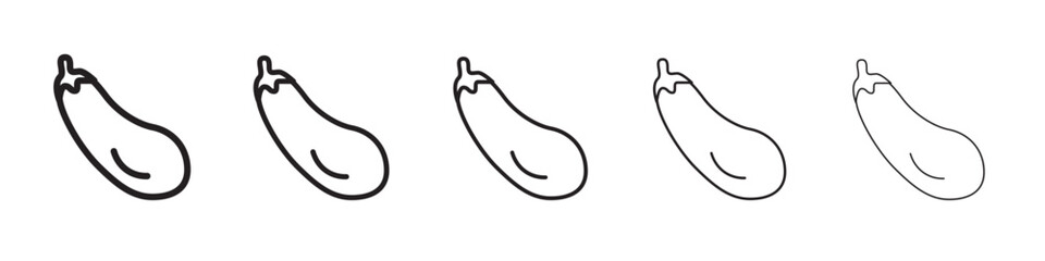 aubergine icon vector illustration isolated