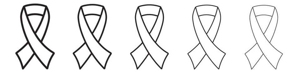Awareness ribbon icon vector illustration isolated
