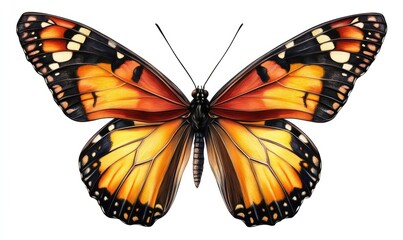 Fototapeta premium Detailed illustration of a butterfly