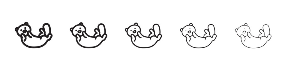 Baby bear icon vector illustration isolated