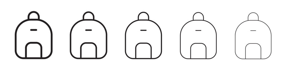 Backpack icon vector illustration isolated