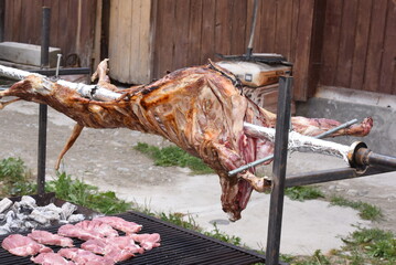 lamb chops on the grill