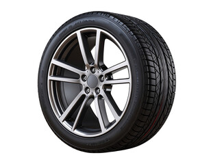 Car tire isolated on white background