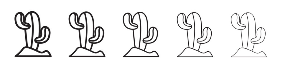 Cactus icon vector illustration isolated