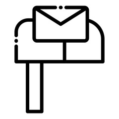 Fototapeta premium e-mail inbox icon vector for technology ui ux