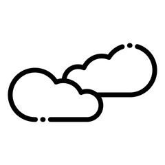 Cloud icon vector for technology ui ux