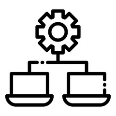 technical support icon vector for technology ui ux