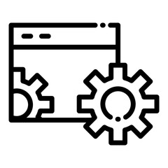 maintenance icon vector for technology ui ux