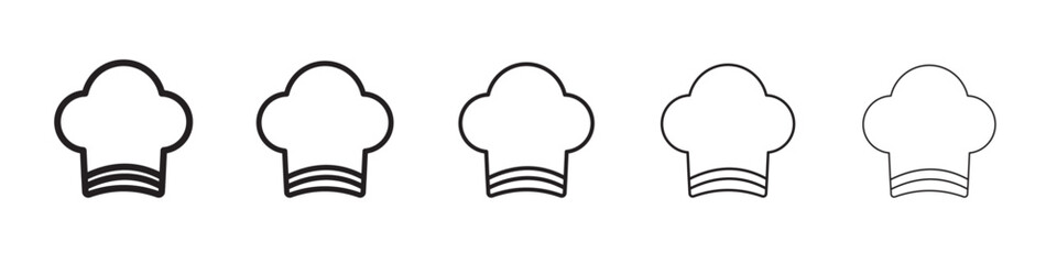 Chef hat icon vector illustration isolated