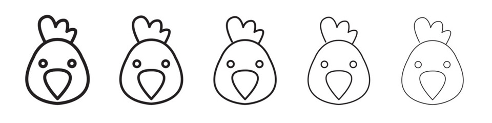 Chicken icon vector illustration isolated