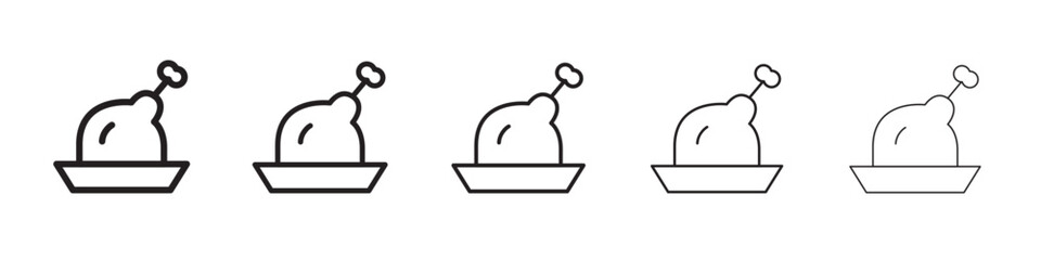 Chicken icon vector illustration isolated