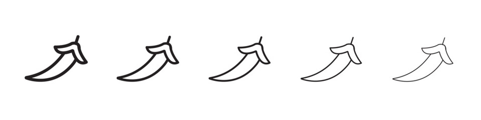 Chilli icon vector illustration isolated