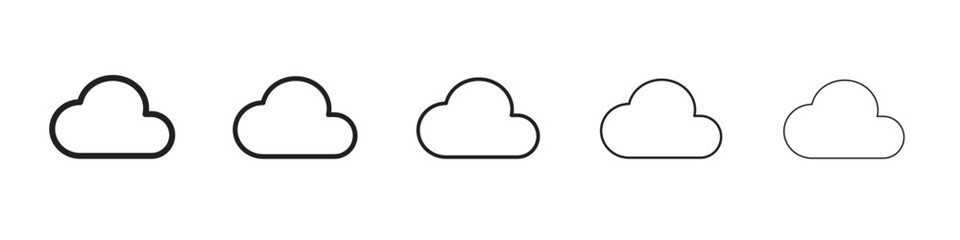 Cloud icon vector illustration isolated