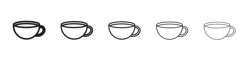 Coffee cup icon vector illustration isolated