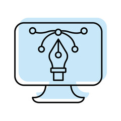 Design Software color shadow thinline icon , vector, pixel perfect, illustrator file 
 