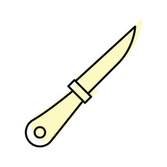 Knife color shadow thinline icon , vector, pixel perfect, illustrator file 
