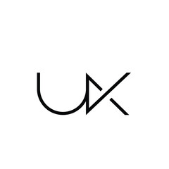 Minimal Letters UK Logo Design
