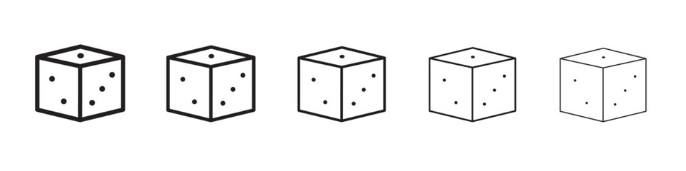 Dice icon vector illustration isolated
