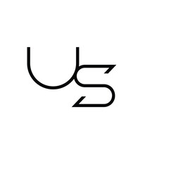 Minimal Letters US Logo Design