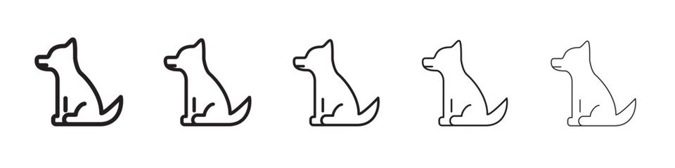 Dog icon vector illustration isolated