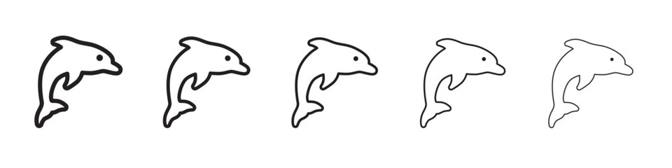 Dolphin icon vector illustration isolated