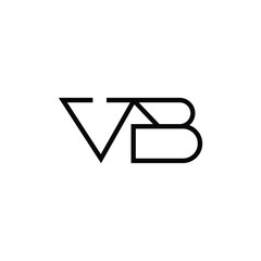 Minimal Letters VB Logo Design