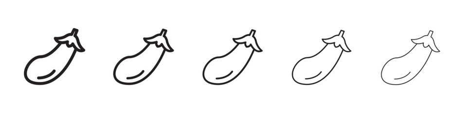 Eggplant icon vector illustration isolated