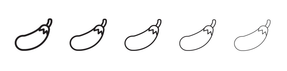 eggplant icon vector illustration isolated