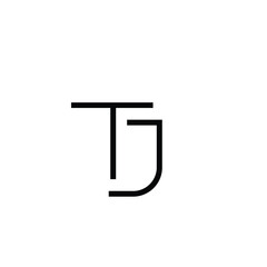 Minimal Letters TJ Logo Design
