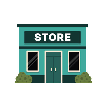 Store Building Vector Illustration Retail Shop and Business