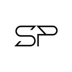 Minimal Letters SP Logo Design