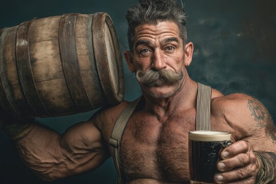 Barrel-Crushing Wrestler Raises Stout With Vintage Strength And Comic-Book Swagger