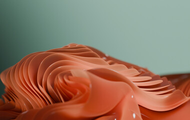 Modern Artistic Design Featuring Organic Coral-like Layers