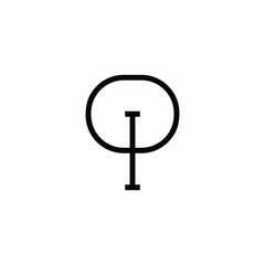 Minimal Letters OI Logo Design