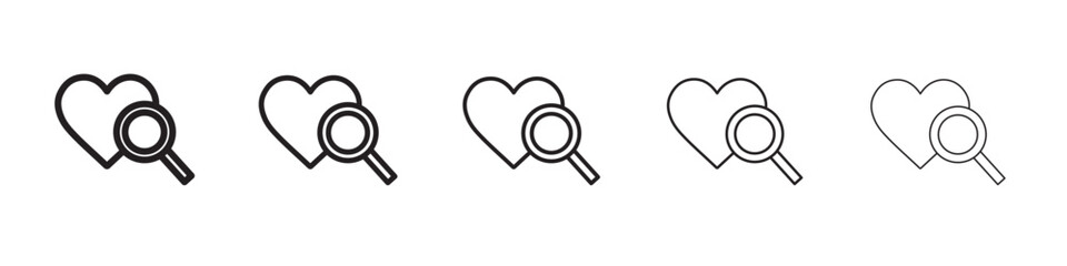 Find Love icon vector illustration isolated