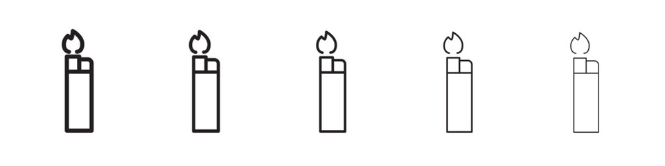 fire lighter icon vector illustration isolated