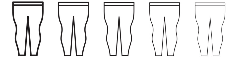 Fitted pants icon vector illustration isolated