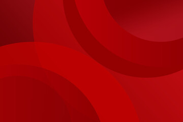 Red background circle shape abstract with shadow concept. Vector illustration design