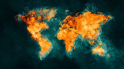 A global heatmap showing regions of high and low oil consumption, reflecting economic development differences and their influence on overall market demand.