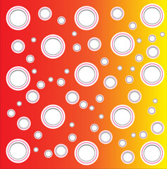 Retro Bubble Pop-Warm Gradient Abstract