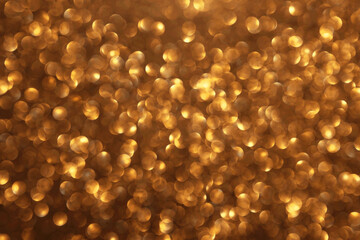 Golden glitter festive bokeh background