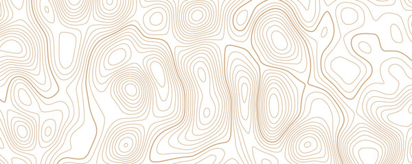 Abstract background wavy topographic line contour geography map. Seamless pattern and banner design. Modern and dynamic feel to topographic mapping vector illustration.