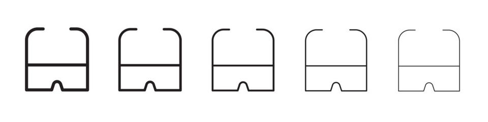 Glasses icon vector illustration isolated