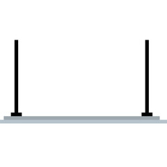 Pixel Art of Modern Hanging Ceiling Lamp – Minimalistic Retro Light Fixture Vector