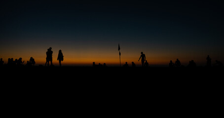 Fototapeta premium Sunset in Zicatela Puerto escondido