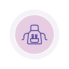Fototapeta premium Art Apron vector, pixel perfect, illustrator file 