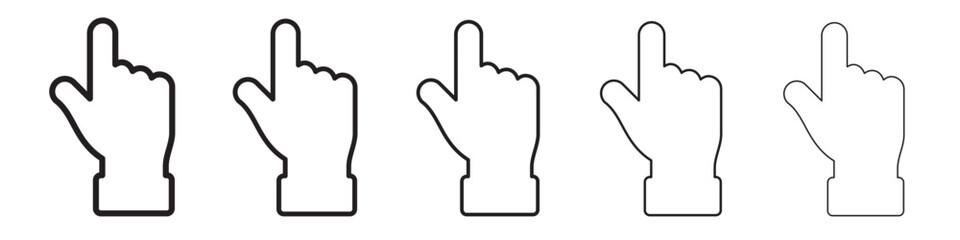 Hand icon vector illustration isolated