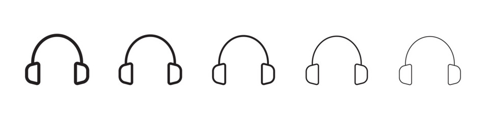 Headphones icon vector illustration isolated